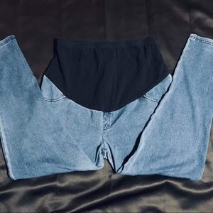 Tried and Tru blue denim maternity pants size L - TT